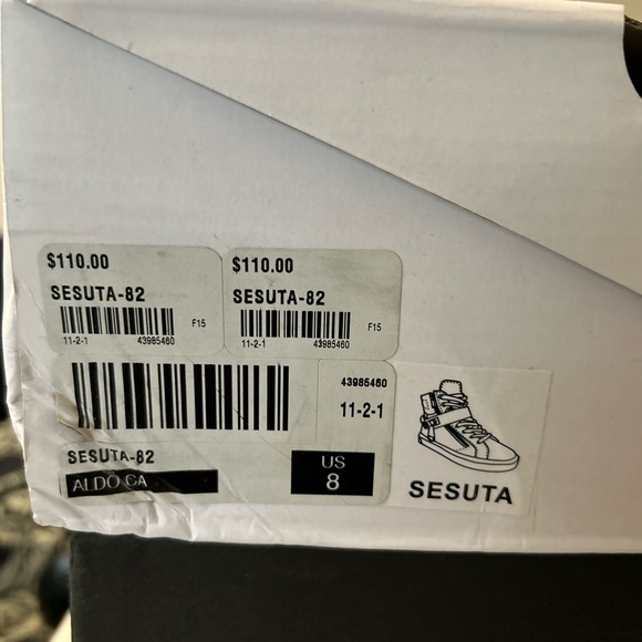 Aldo Metallic High Top Sneakers - Picture 7 of 7